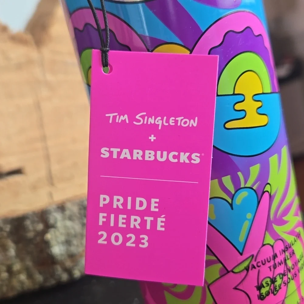 Starbucks Tumbler LOT-Tim Singleton 2023 Collection Item &2020 Rainbow Studded - Picture 9 of 17